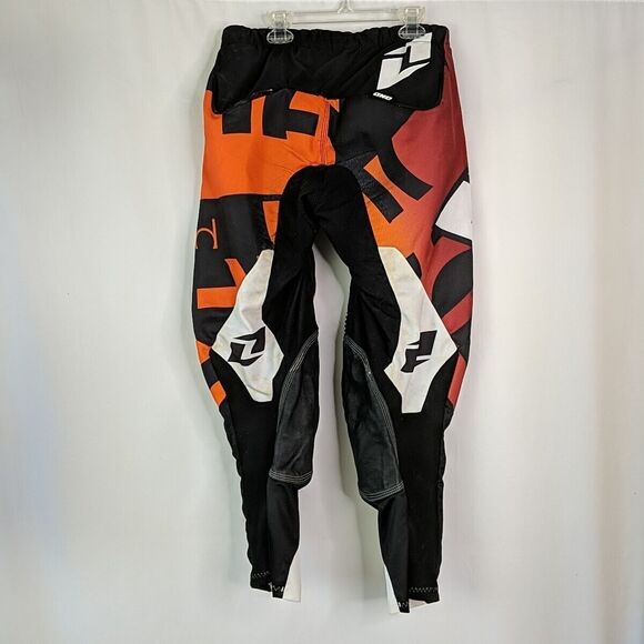 One Industries Defcon Off Road ATV Motocross Gear Pants Orange Red Men Size 30 - Picture 13 of 16